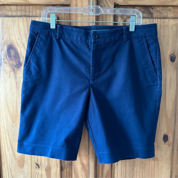 Lauren by Ralph Lauren Navy Blue Bermuda Shorts - Size 12P - Picture 9 of 11